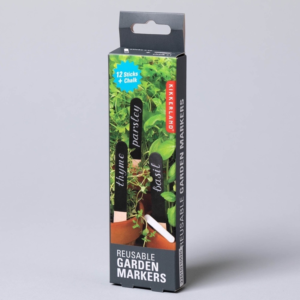 Kirklands Black Reusable Garden Markers
